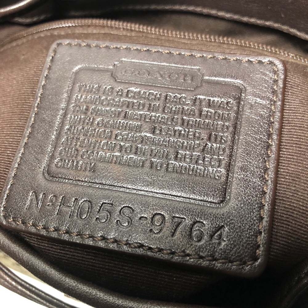 Coach 9764 SMALL Soho Brown Signature C Canvas Backpack w/Suede Trim - Picture 10 of 13